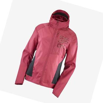 Salomon BONATTI CROSS WIND WINDBREAKERS Kabát Női Piros | HU 3161FDN